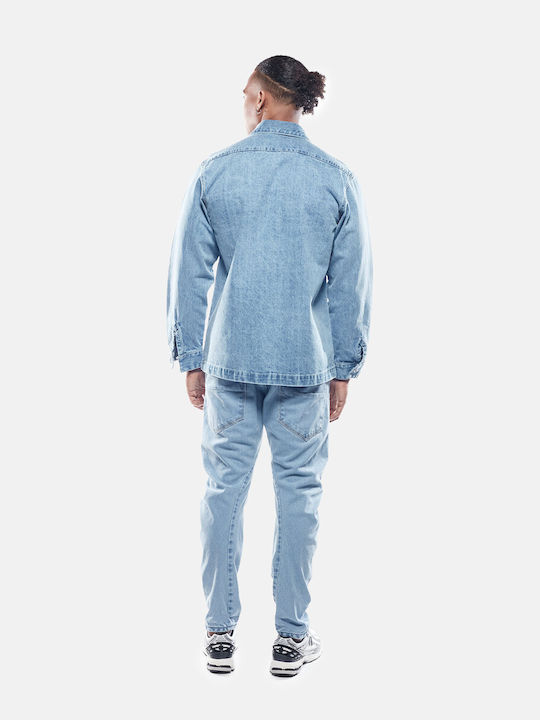 Μακρυμάνικo Τζιν Overshirt Blue