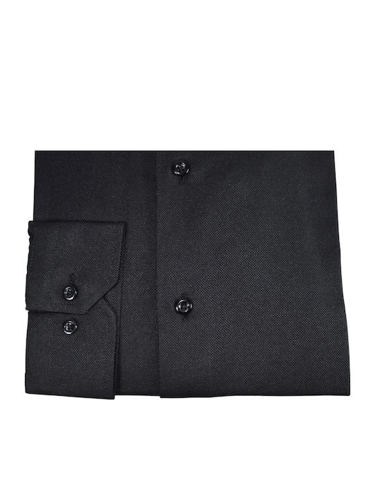 Sartori Herrenhemd Langärmelig Schwarz