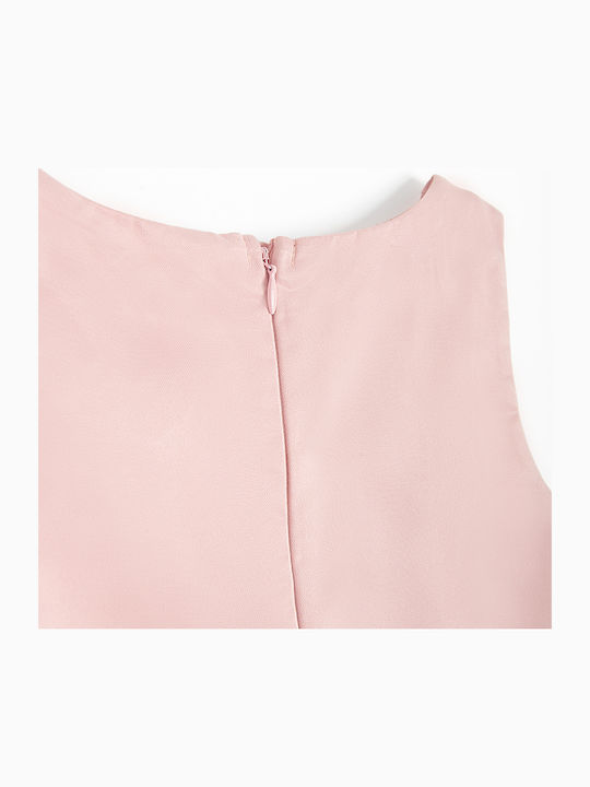 Girls Sleeveless Pink Dress