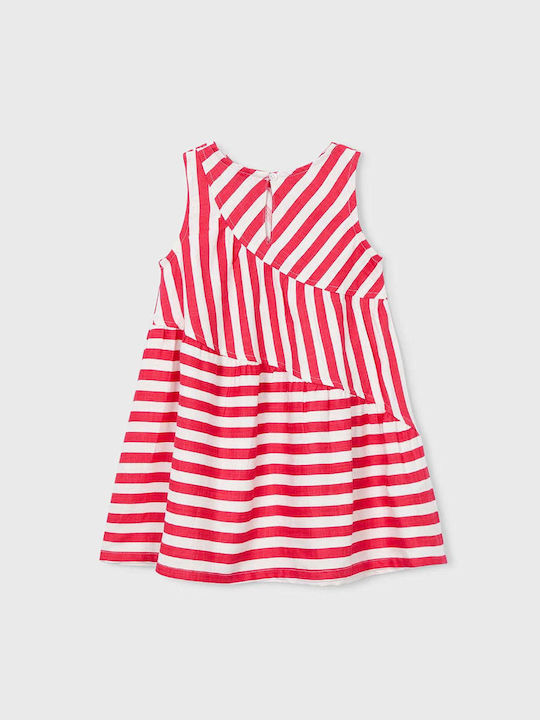 Mädchenkleid Ärmellos Gestreift Lotos