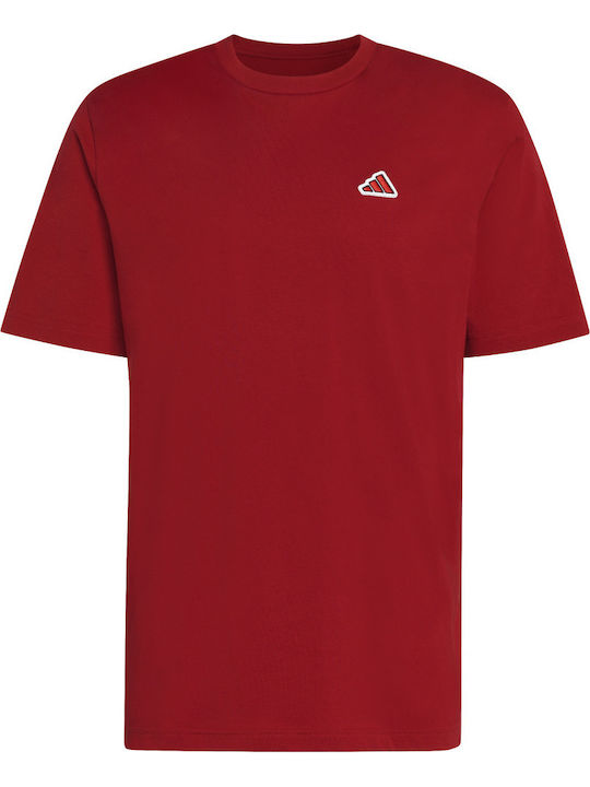 Graphic Tricou sport Active Maroon