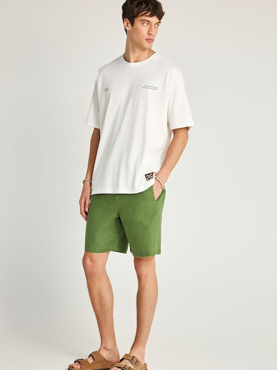 Funky Buddha Men's Chino Bermuda Green