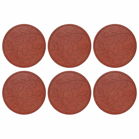 vidaXL Pathway for Garden Flooring Made of Rubber 44x44cm 6 Pieces