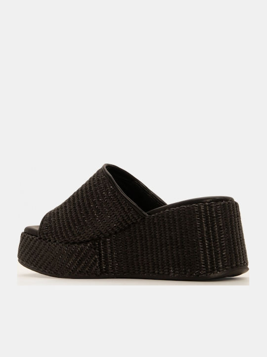 Platforme Dama Tip Espadrile Negre