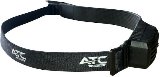 ATC Kopflampe LED IPX4 mit Maximaler Helligkeit 185 Lumen