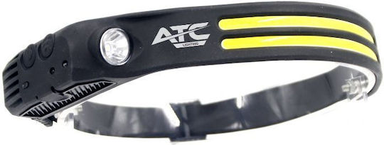 ATC Kopflampe LED IPX4 mit Maximaler Helligkeit 185 Lumen