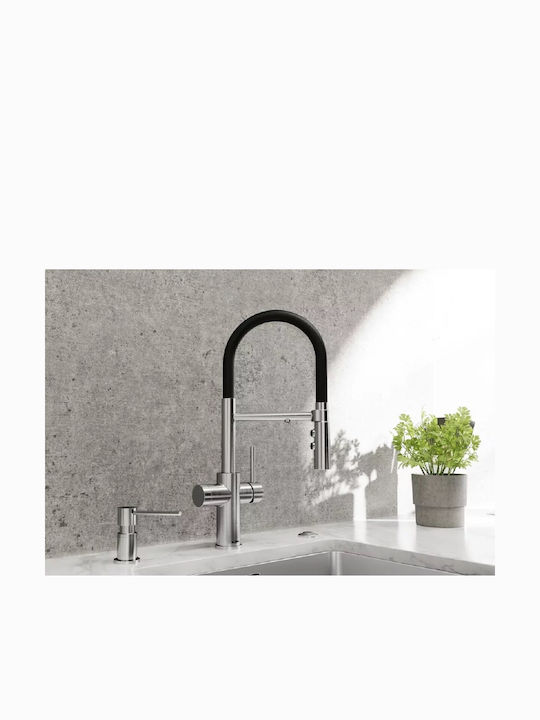 Blanco Küchenarmatur Zähler mit Abnehmbare Dusche Schwarze