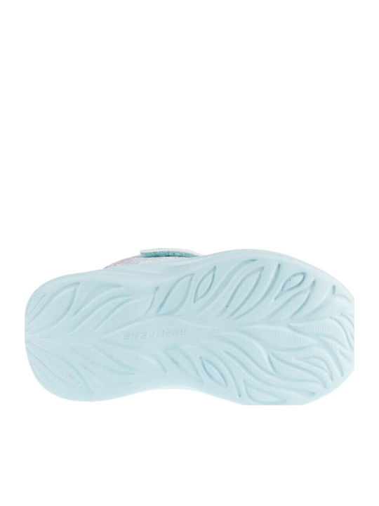 Power Jams Kids Sneakers With Hoop & Loop Closure Turquoise