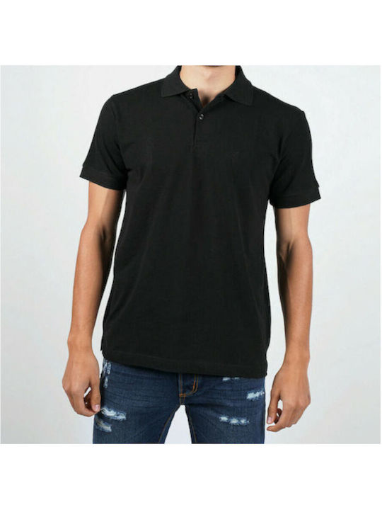 Polo Kurzarmbluse Schwarz