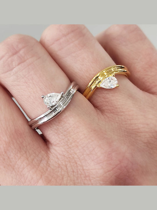 Jools Damen Silber Vergoldetes Ring Jools Damen Silber Vergoldetes Ring
