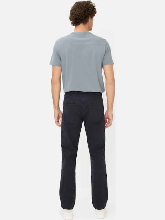 Elastic Dark Blue Trousers