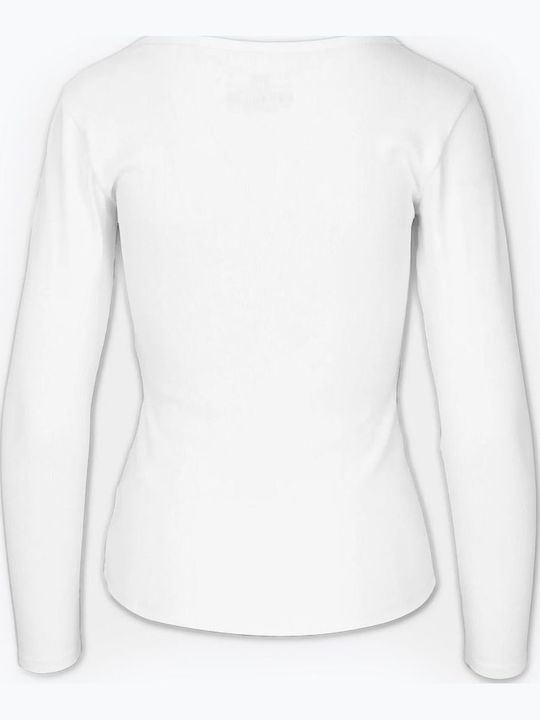 Women's Cotton Long Sleeve Blouse White