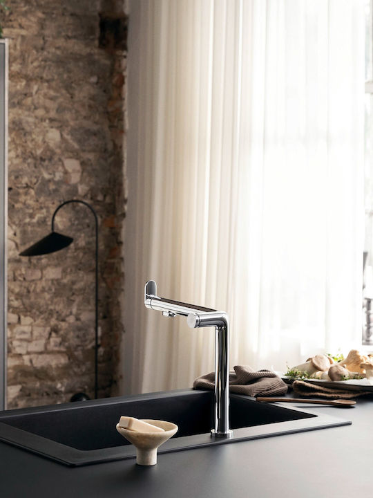 Hansgrohe Μπαταρία Κουζίνας Πάγκου Ασημί
