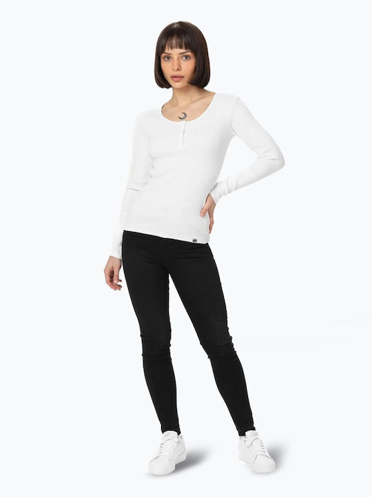 Women's Cotton Long Sleeve Blouse White