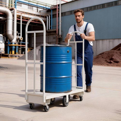 Vevor Transport Trolley for Load up to 900kg in Gray Color