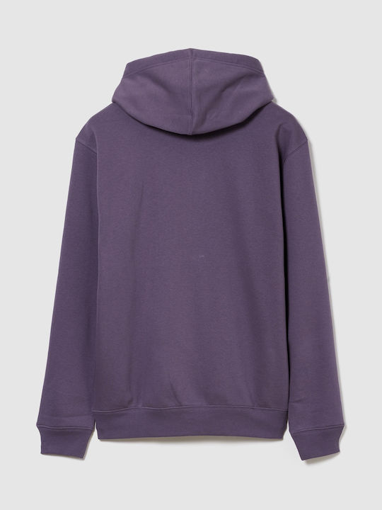 Logo Sweatshirt with Hood Dark Violet