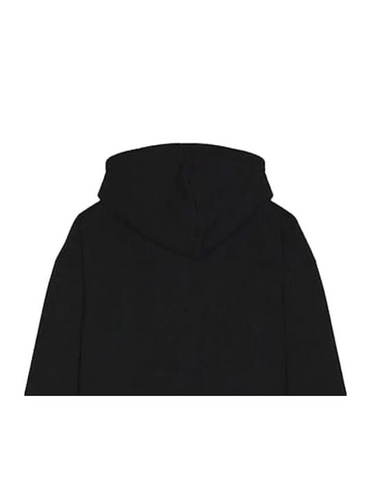 Extra Heavy Cardigan with Hood Black