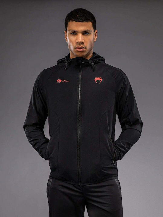 Cardigan With Hood Black/Red