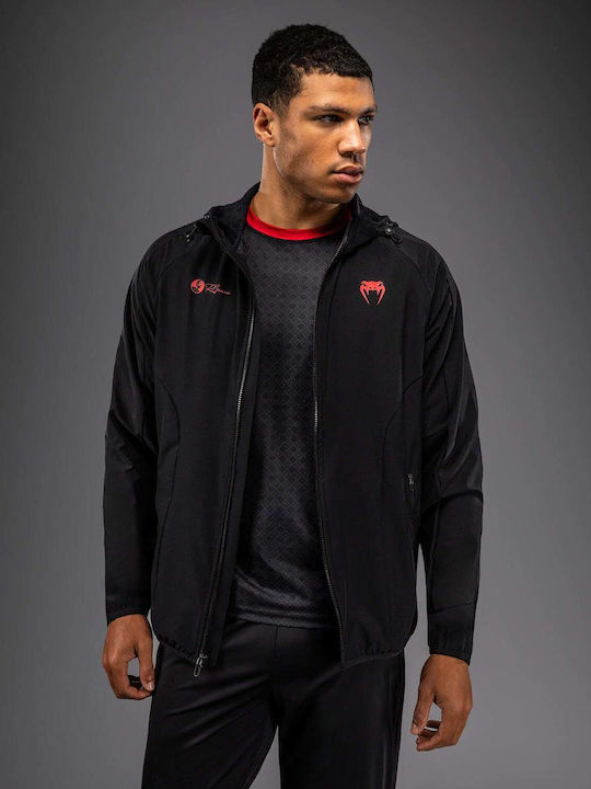 Cardigan With Hood Black/Red