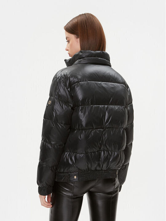 Jachetă Puffer Lungă de Damă pentru Iarnă Negru