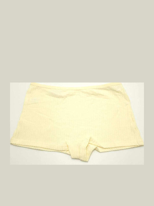 Cotton Women's Boxer Soft Yellow