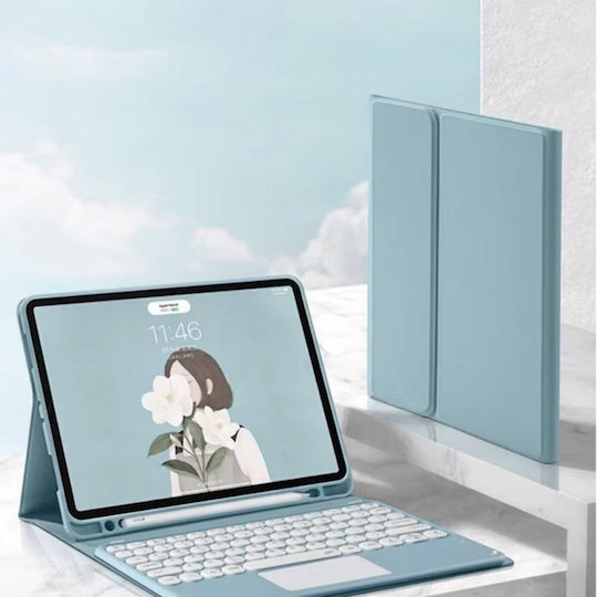 Bluetooth Keyboard Case Touchpad Ipad Air 13 Gen6 Blue