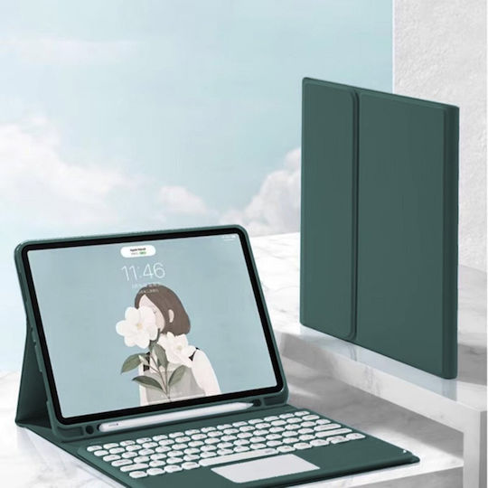 Bluetooth Keyboard Case Touchpad Ipad Air 13 Gen6 Green