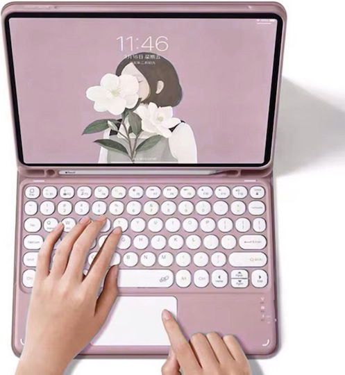 Bluetooth Keyboard Case Touchpad Ipad Pro 13 Gen5 Pink