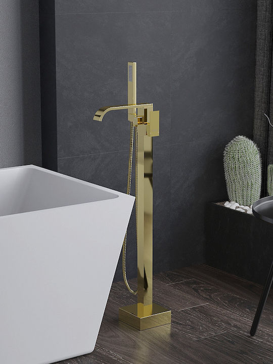Mexen Thermostatische Badewannenarmatur Komplettes Set Gold