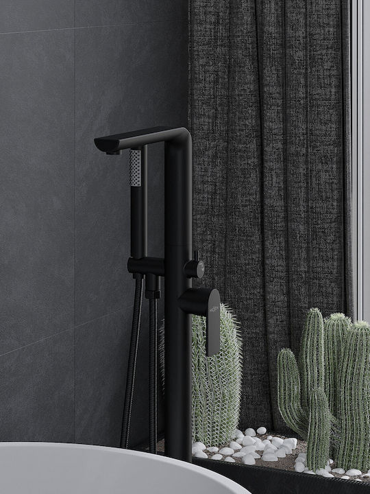 Mexen Thermostatic Bathtub Mixer Complete Set Black