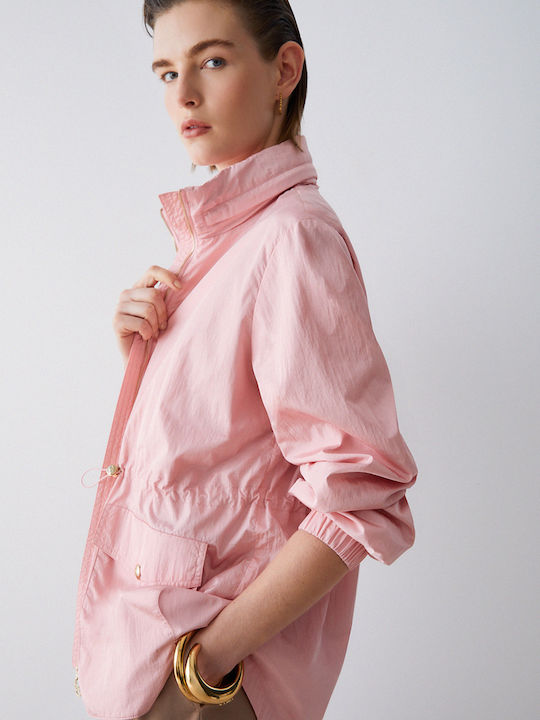Women's Parka Jacket for Winter Pink