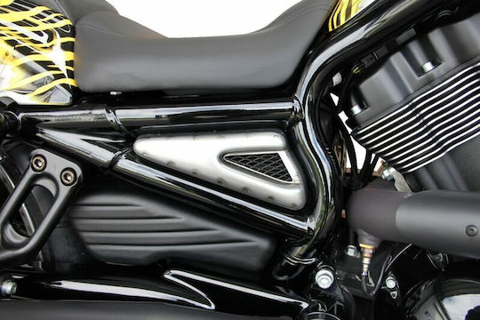 Cult Werk Plastic Fuel Tank Cover Hd-rod004 Vrsca 04-06 Vrscd 1130 06-07 Vrscb 04-05 Harley Davidson Vrscaw 1250 Abs 08-09 Vrscdx Black Piece