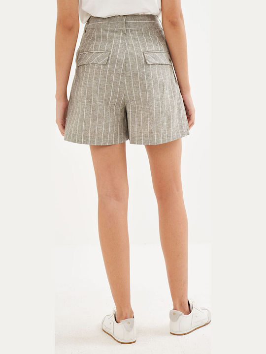 Women's Linen Shorts Gray