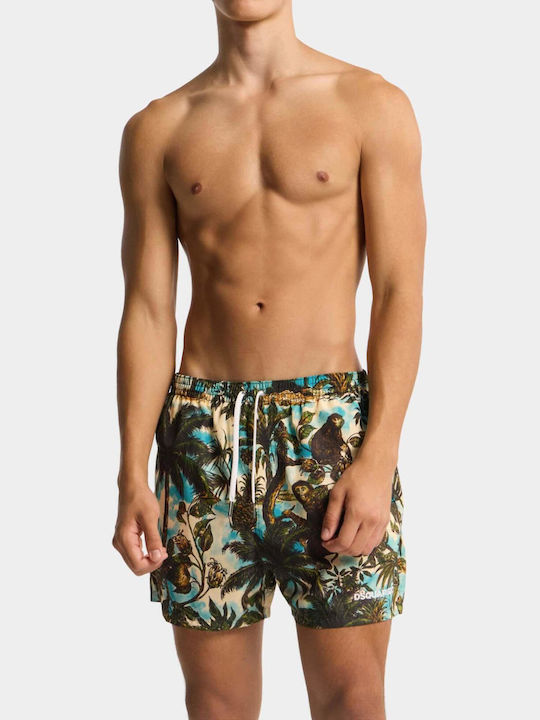 Men's Swimwear Shorts Black With Patterns