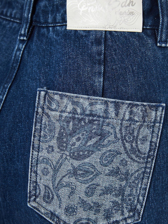 High Rise Women's Jean Pants in Wide Leg Style