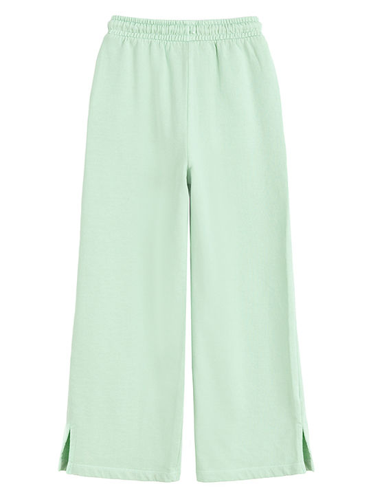 Kids Sweatpants Set Green 2 Pieces