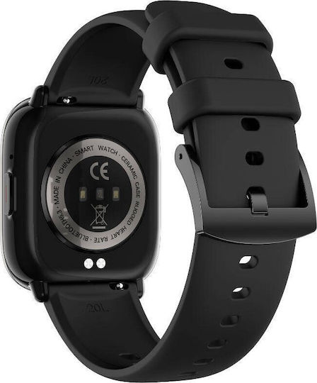 Έξυπνο Ρολόι Rubicon Smartwatch Rubicon Rncf31 Czarny Bt Call Συνομιλίες
