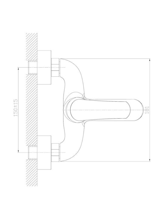 Omnires Mischung Bad Duscharmatur Thermostatisch