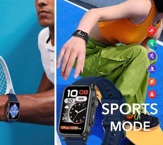 Rubicon Rncf06 Black Smartwatch