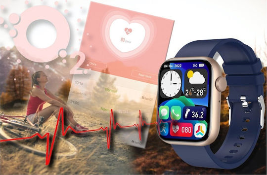 Smartwatch Gravity Gt3-4 Granatowy