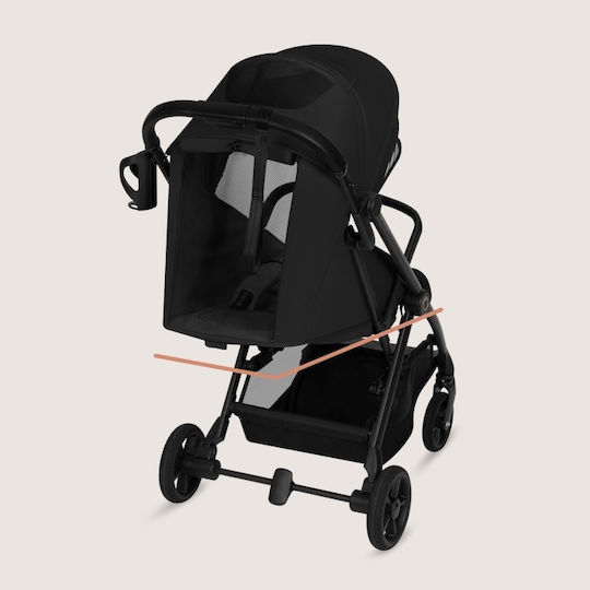 Lionelo Tansi Baby Stroller Suitable from 6+ Months Black Onyx