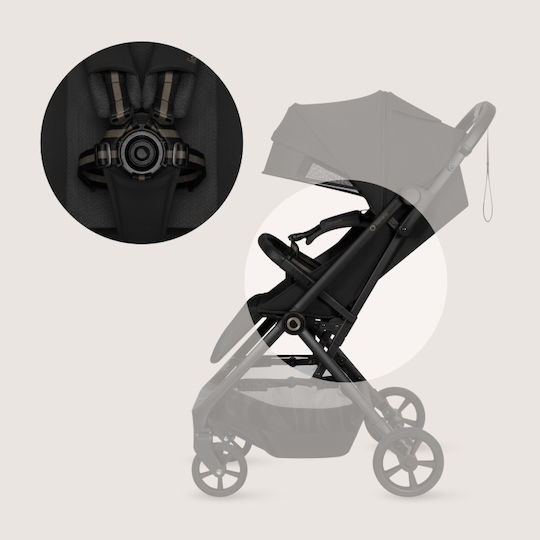 Lionelo Tansi Baby Stroller Suitable from 6+ Months Black Onyx