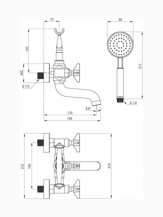 Deante Mischbatterie Für Dusche Thermostatische Komplettes Set