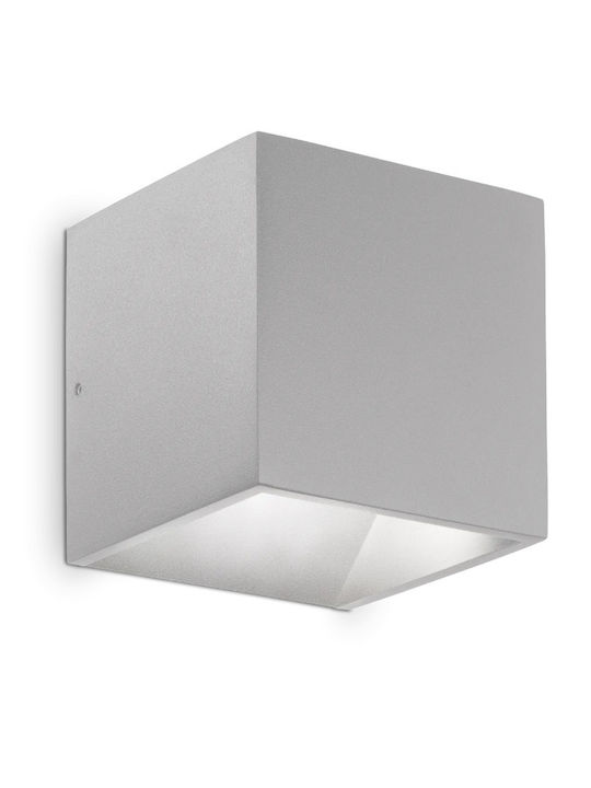 Ideal Lux Wall-Mounted Outdoor Spot Light LED IP54 8.5W with Warm White Light Double Beam 10x10x10εκ.