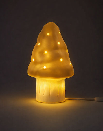 Dekoratives Tischlampen Heico Small LED Warmes Weiß Pilz 15cm
