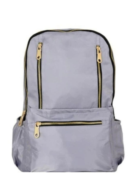 Rock Club School Backpack Gray