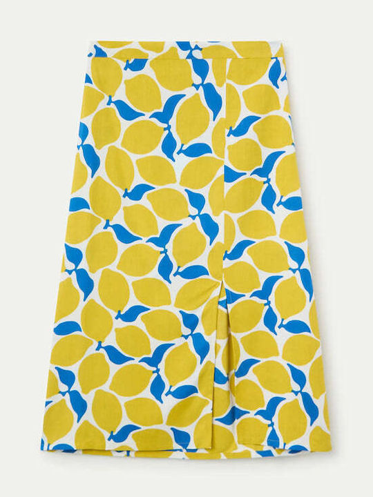 Ψηλόμεση Midi Φούστα Yellow