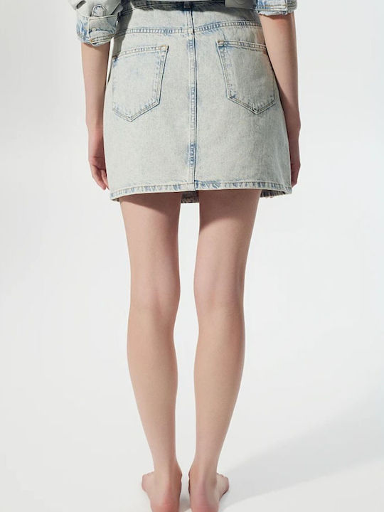 Τζιν Mini Φούστα Ανοιχτο Μπλε Denim