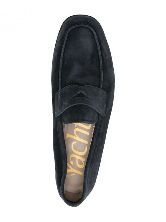 Δερμάτινα Ανδρικά Loafers σε Μπλε Χρώμα
