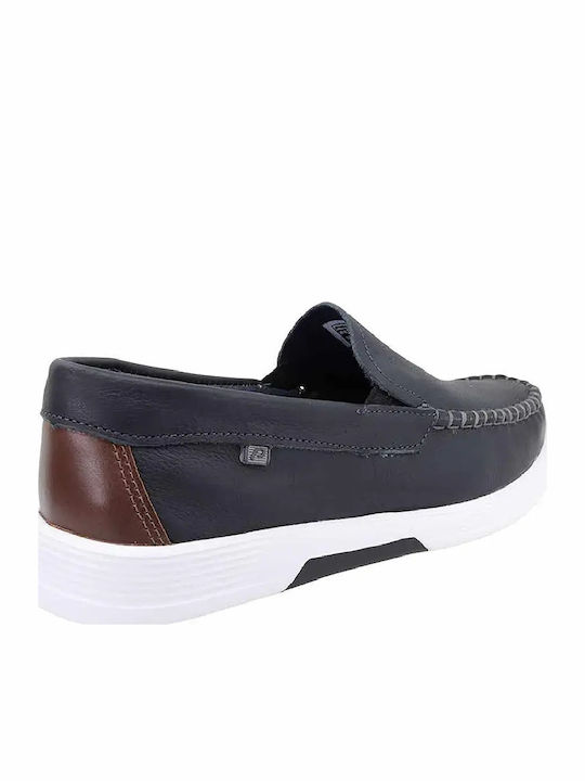 Mocasini Barbati Loafers Din Piele Albastru